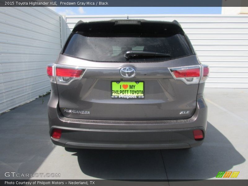 Predawn Gray Mica / Black 2015 Toyota Highlander XLE