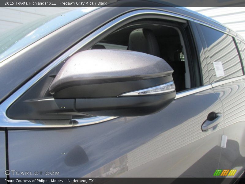 Predawn Gray Mica / Black 2015 Toyota Highlander XLE