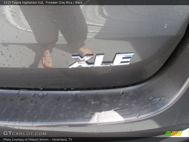 Predawn Gray Mica / Black 2015 Toyota Highlander XLE