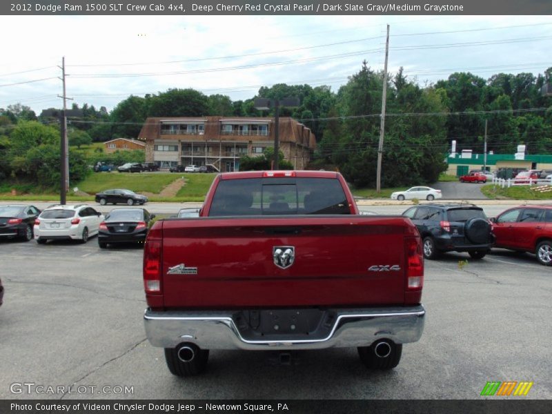 Deep Cherry Red Crystal Pearl / Dark Slate Gray/Medium Graystone 2012 Dodge Ram 1500 SLT Crew Cab 4x4