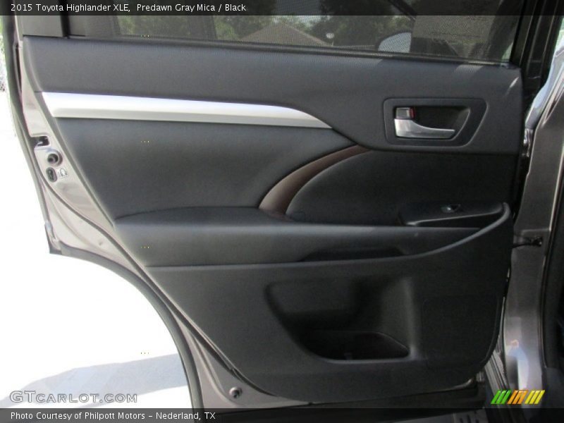 Predawn Gray Mica / Black 2015 Toyota Highlander XLE