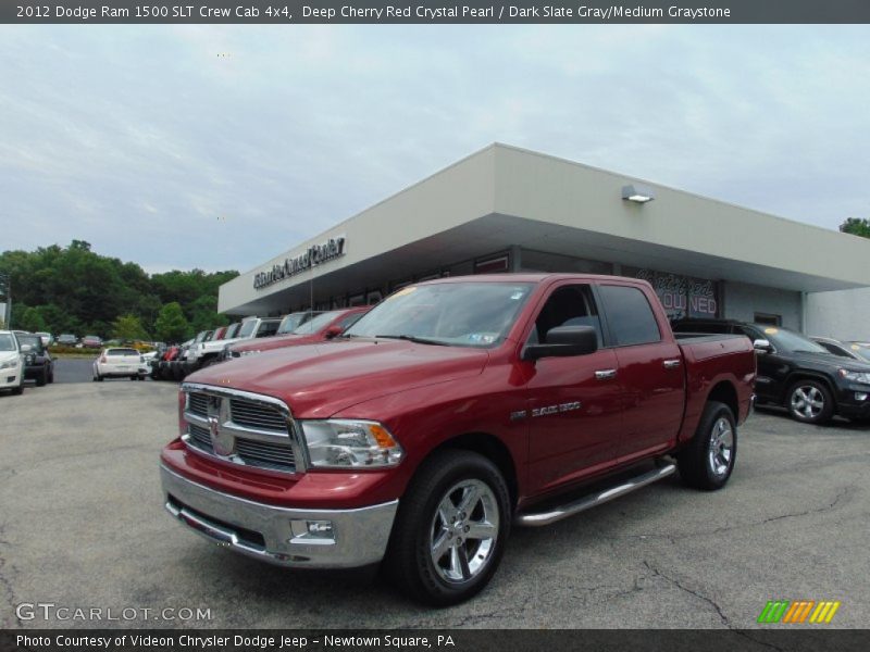 Deep Cherry Red Crystal Pearl / Dark Slate Gray/Medium Graystone 2012 Dodge Ram 1500 SLT Crew Cab 4x4