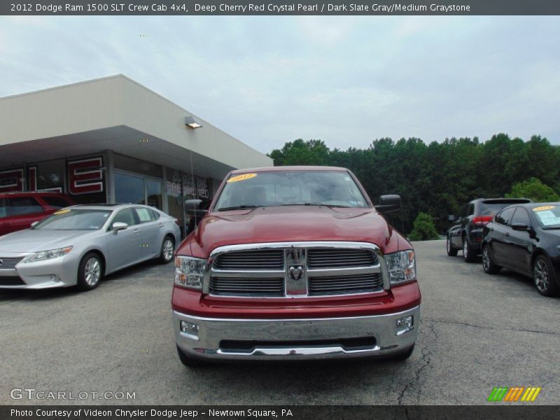 Deep Cherry Red Crystal Pearl / Dark Slate Gray/Medium Graystone 2012 Dodge Ram 1500 SLT Crew Cab 4x4