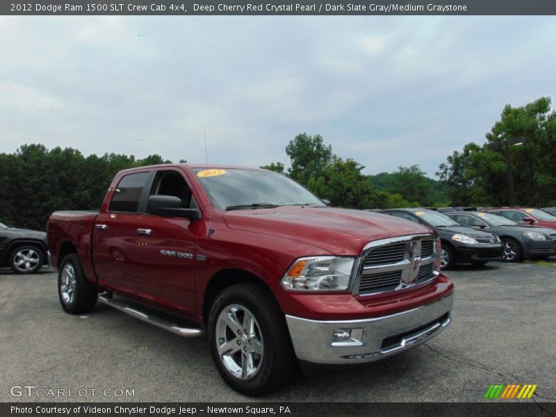 Deep Cherry Red Crystal Pearl / Dark Slate Gray/Medium Graystone 2012 Dodge Ram 1500 SLT Crew Cab 4x4