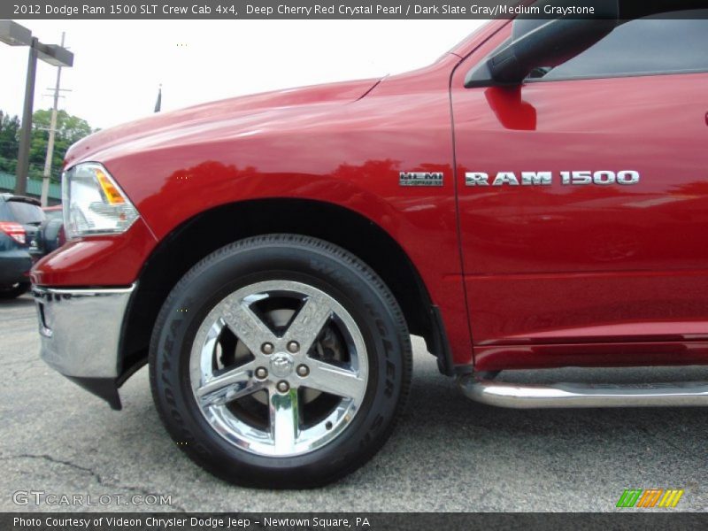 Deep Cherry Red Crystal Pearl / Dark Slate Gray/Medium Graystone 2012 Dodge Ram 1500 SLT Crew Cab 4x4