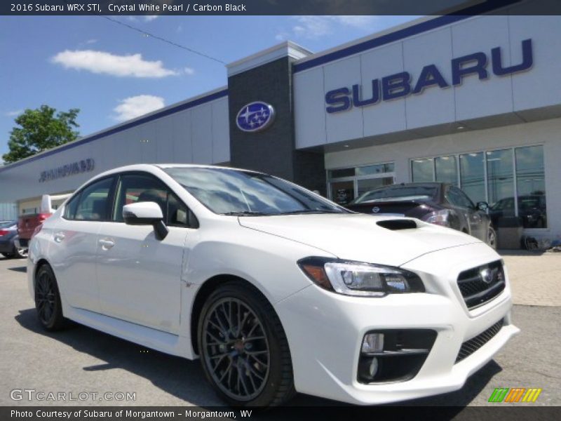 Crystal White Pearl / Carbon Black 2016 Subaru WRX STI
