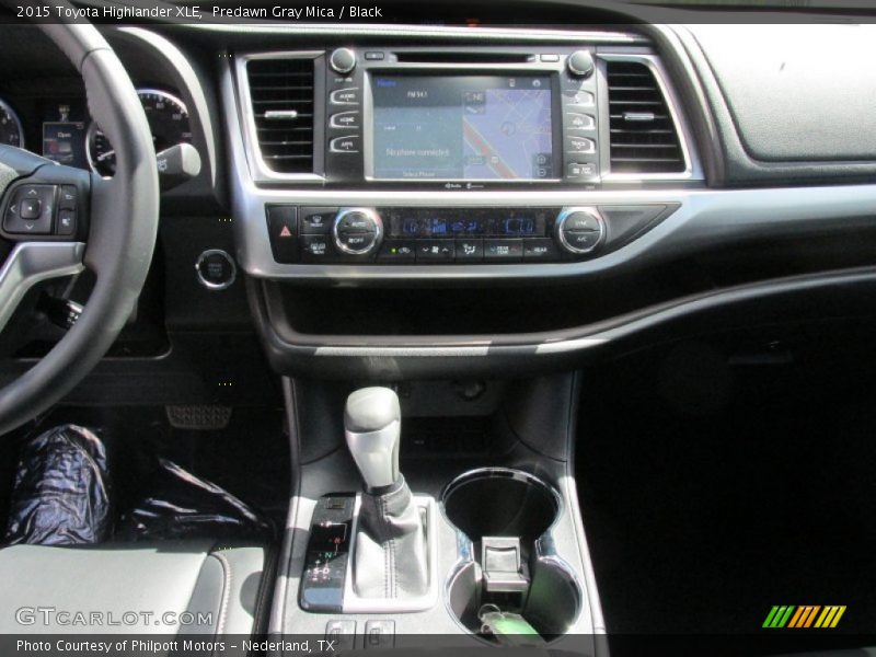 Predawn Gray Mica / Black 2015 Toyota Highlander XLE