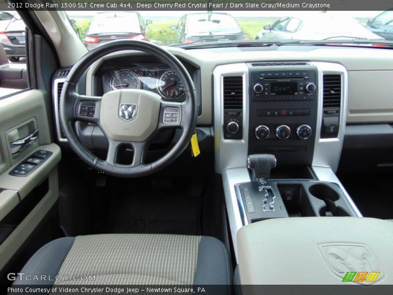 Deep Cherry Red Crystal Pearl / Dark Slate Gray/Medium Graystone 2012 Dodge Ram 1500 SLT Crew Cab 4x4