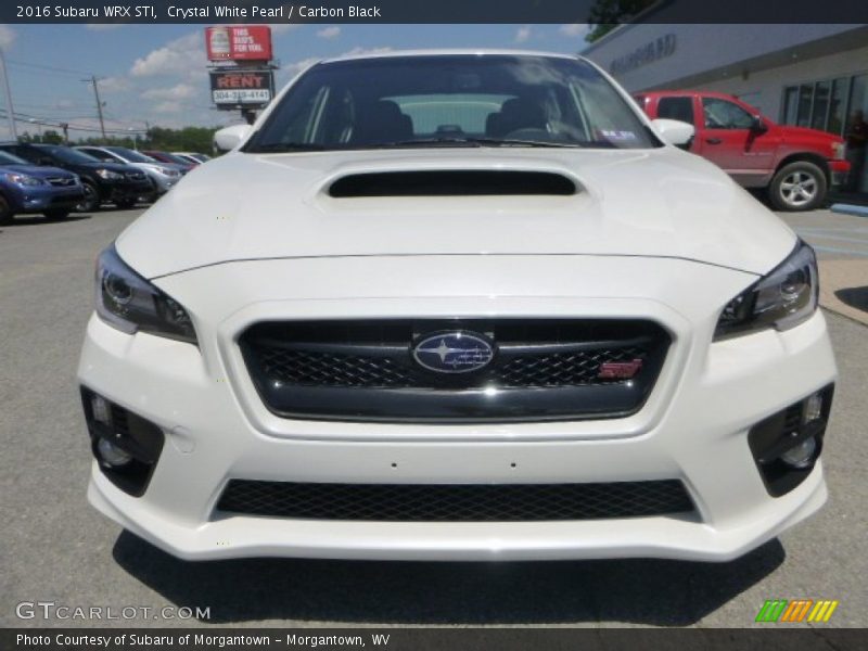Crystal White Pearl / Carbon Black 2016 Subaru WRX STI