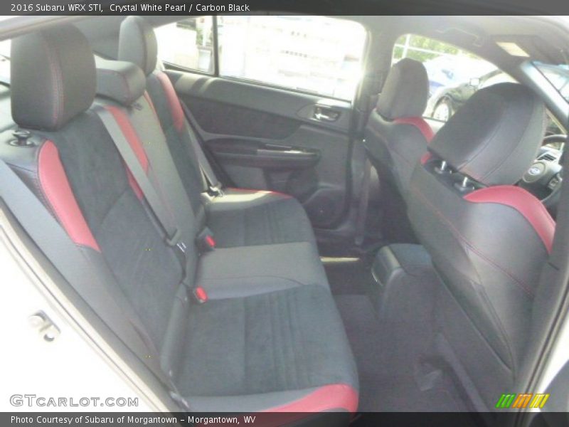 Rear Seat of 2016 WRX STI