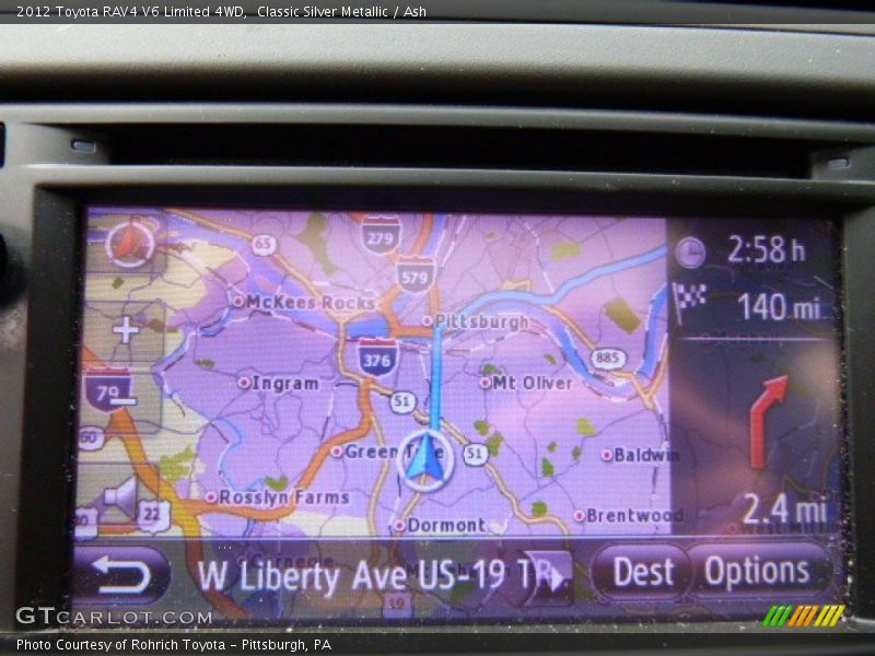 Classic Silver Metallic / Ash 2012 Toyota RAV4 V6 Limited 4WD