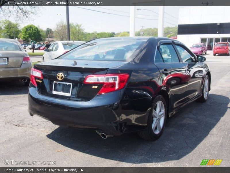 Attitude Black Metallic / Black/Ash 2012 Toyota Camry SE