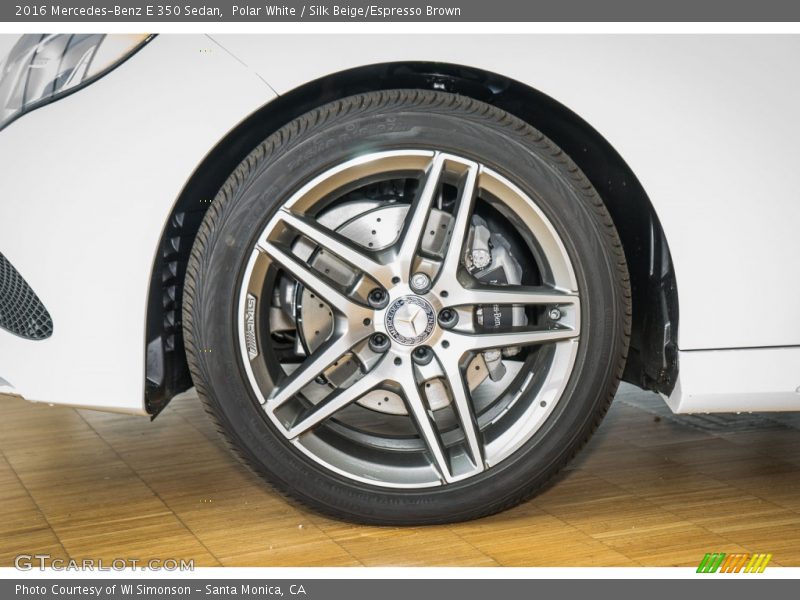Polar White / Silk Beige/Espresso Brown 2016 Mercedes-Benz E 350 Sedan