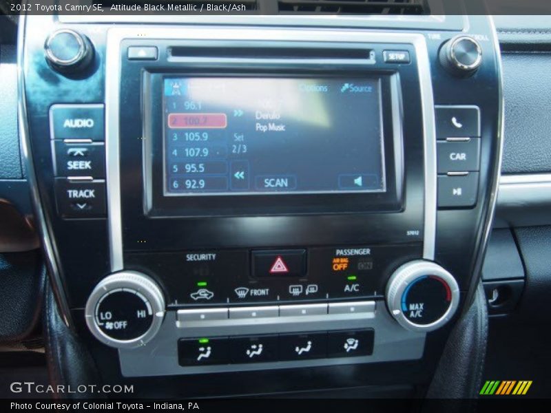 Attitude Black Metallic / Black/Ash 2012 Toyota Camry SE