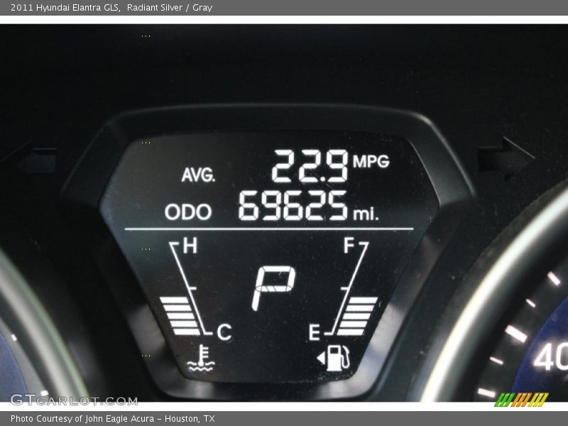 Radiant Silver / Gray 2011 Hyundai Elantra GLS