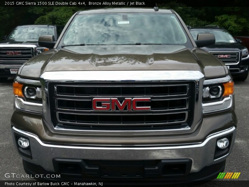 Bronze Alloy Metallic / Jet Black 2015 GMC Sierra 1500 SLE Double Cab 4x4