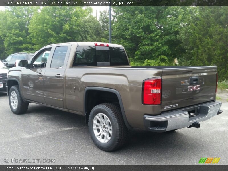 Bronze Alloy Metallic / Jet Black 2015 GMC Sierra 1500 SLE Double Cab 4x4