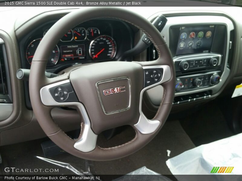Bronze Alloy Metallic / Jet Black 2015 GMC Sierra 1500 SLE Double Cab 4x4