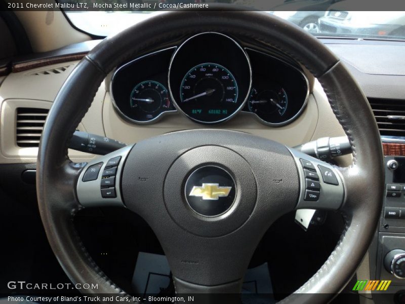 Mocha Steel Metallic / Cocoa/Cashmere 2011 Chevrolet Malibu LTZ