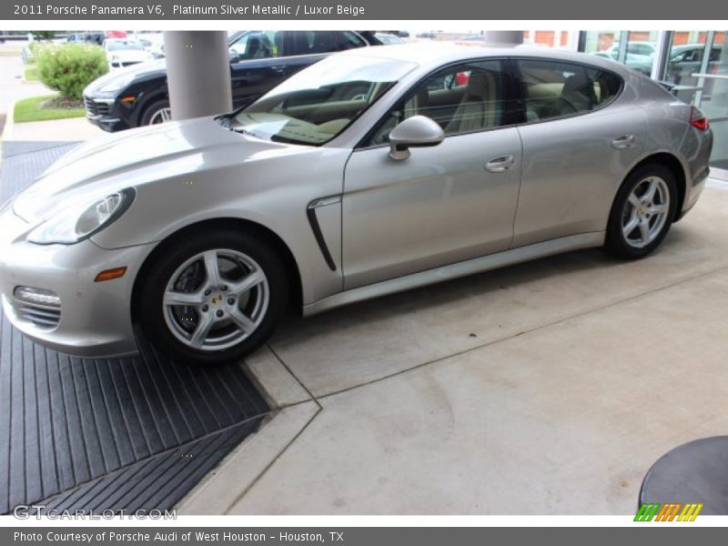 Platinum Silver Metallic / Luxor Beige 2011 Porsche Panamera V6