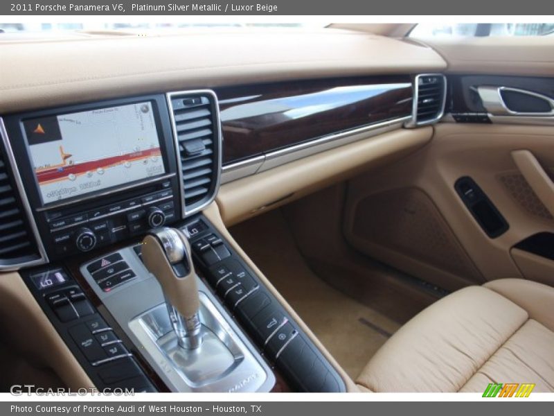 Platinum Silver Metallic / Luxor Beige 2011 Porsche Panamera V6