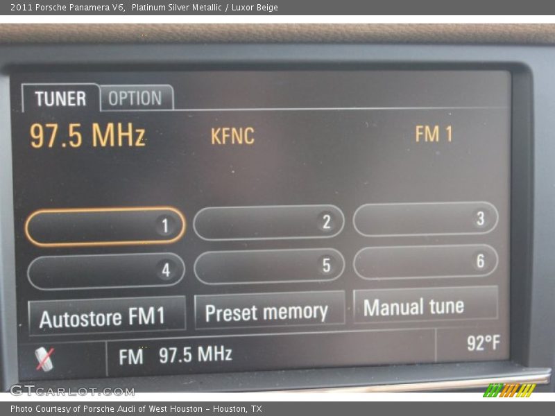 Platinum Silver Metallic / Luxor Beige 2011 Porsche Panamera V6