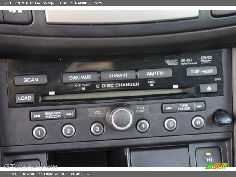 Palladium Metallic / Ebony 2011 Acura RDX Technology