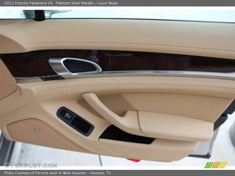 Platinum Silver Metallic / Luxor Beige 2011 Porsche Panamera V6