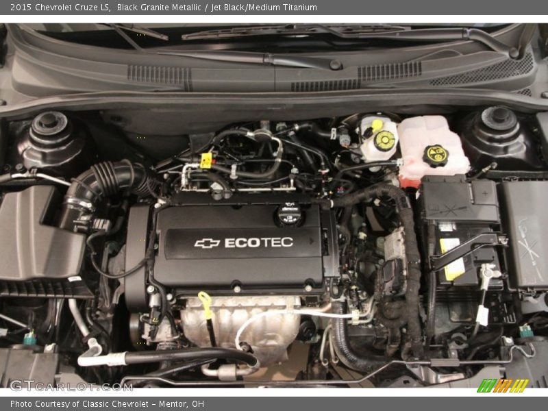 Black Granite Metallic / Jet Black/Medium Titanium 2015 Chevrolet Cruze LS