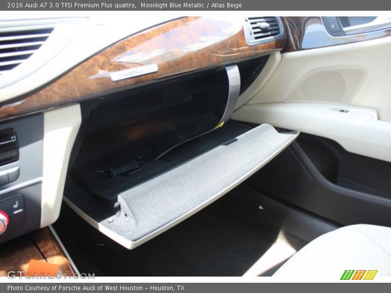 Moonlight Blue Metallic / Atlas Beige 2016 Audi A7 3.0 TFSI Premium Plus quattro
