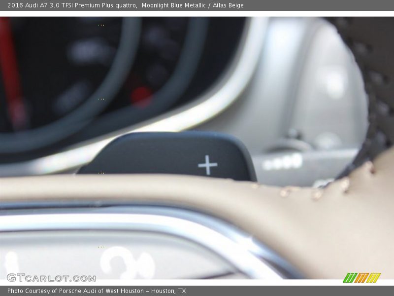 Moonlight Blue Metallic / Atlas Beige 2016 Audi A7 3.0 TFSI Premium Plus quattro