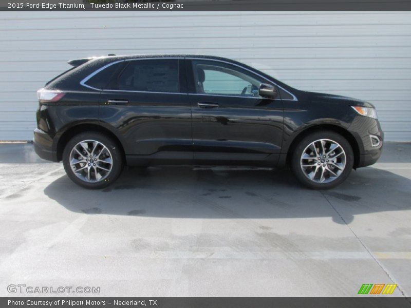 Tuxedo Black Metallic / Cognac 2015 Ford Edge Titanium