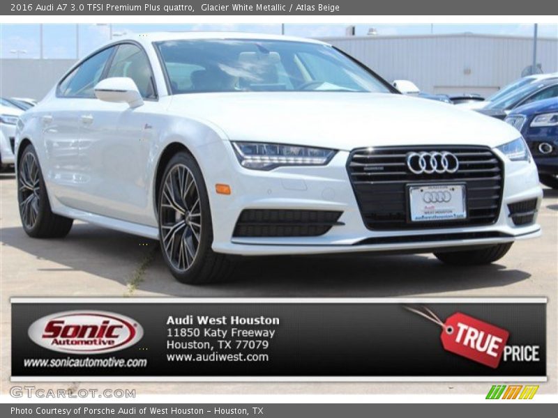 Glacier White Metallic / Atlas Beige 2016 Audi A7 3.0 TFSI Premium Plus quattro