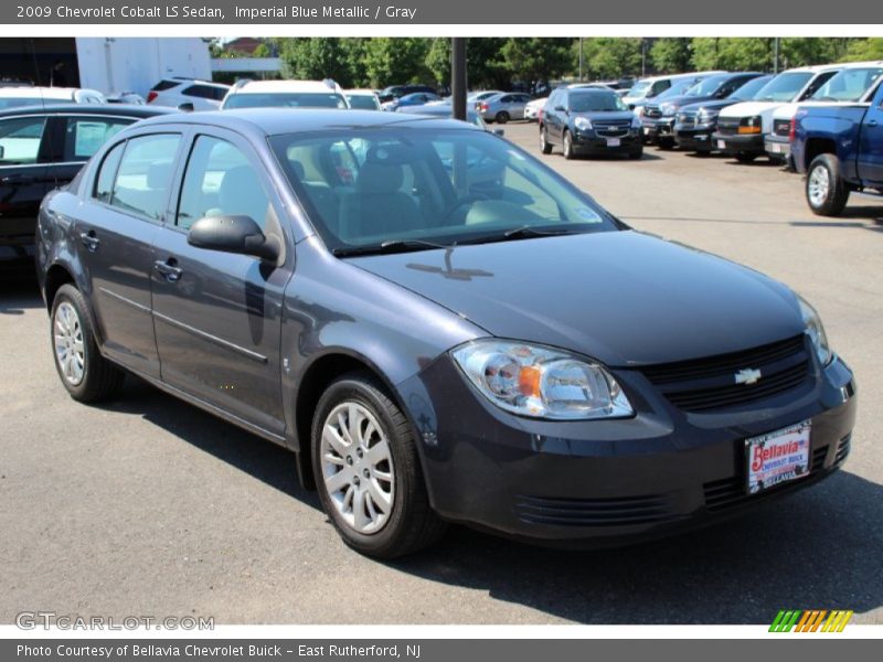 Imperial Blue Metallic / Gray 2009 Chevrolet Cobalt LS Sedan