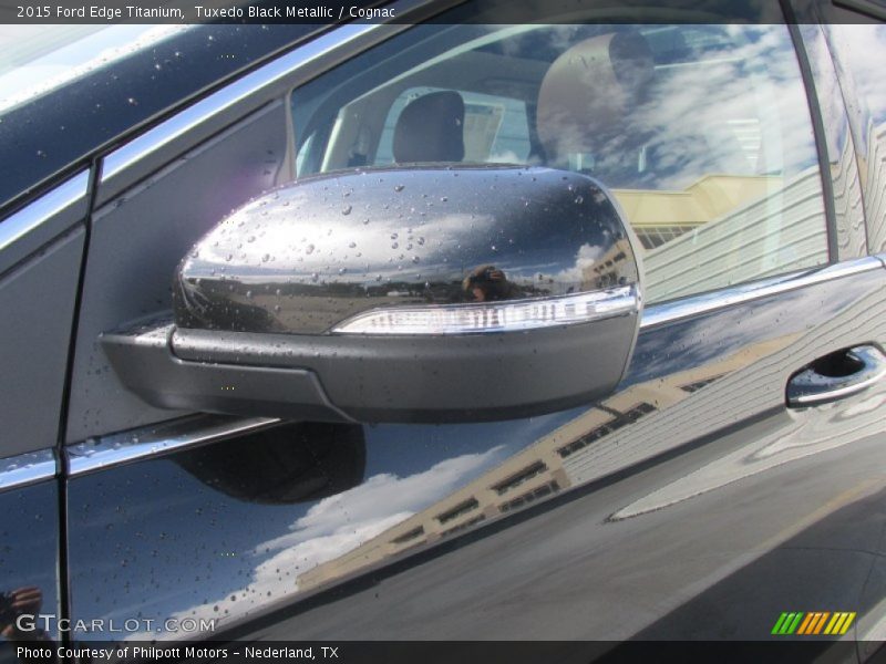 Tuxedo Black Metallic / Cognac 2015 Ford Edge Titanium