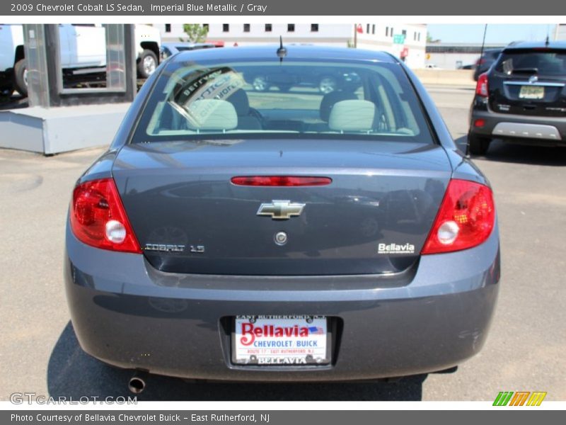 Imperial Blue Metallic / Gray 2009 Chevrolet Cobalt LS Sedan