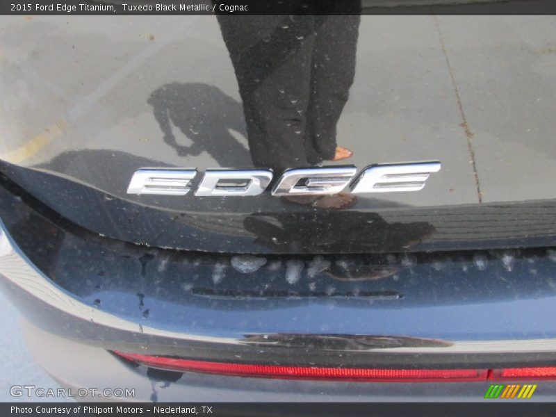 Tuxedo Black Metallic / Cognac 2015 Ford Edge Titanium
