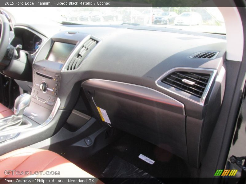 Tuxedo Black Metallic / Cognac 2015 Ford Edge Titanium