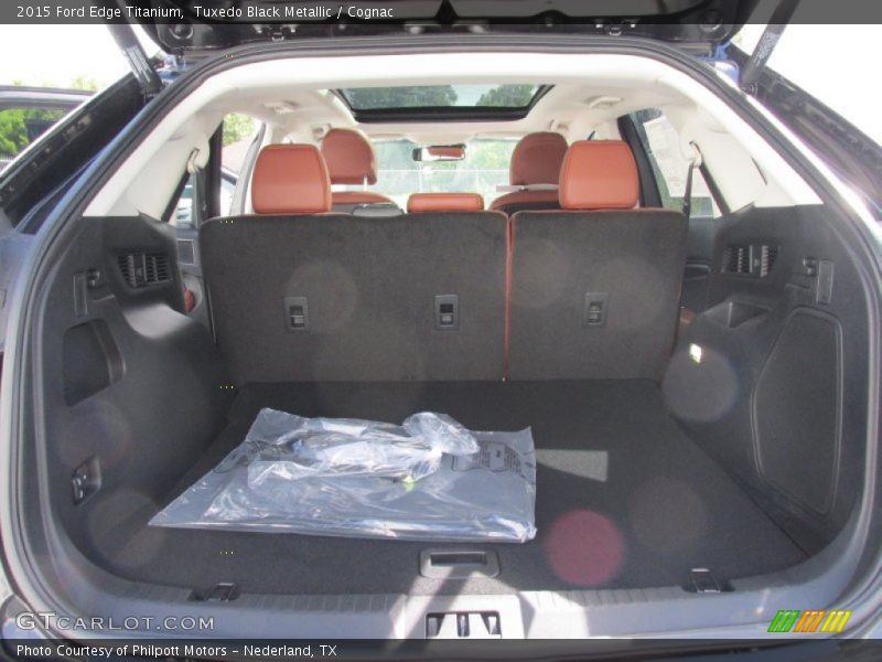 Tuxedo Black Metallic / Cognac 2015 Ford Edge Titanium