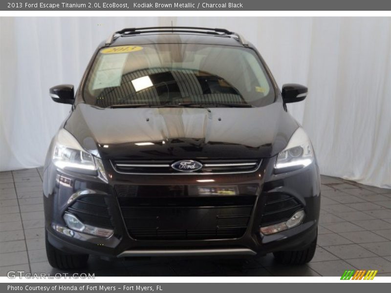 Kodiak Brown Metallic / Charcoal Black 2013 Ford Escape Titanium 2.0L EcoBoost