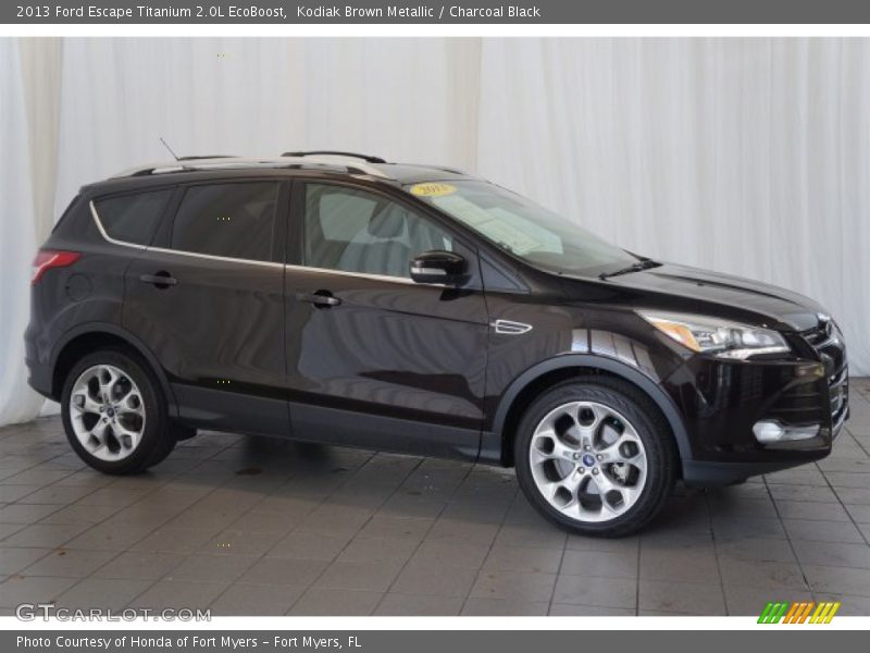 Kodiak Brown Metallic / Charcoal Black 2013 Ford Escape Titanium 2.0L EcoBoost