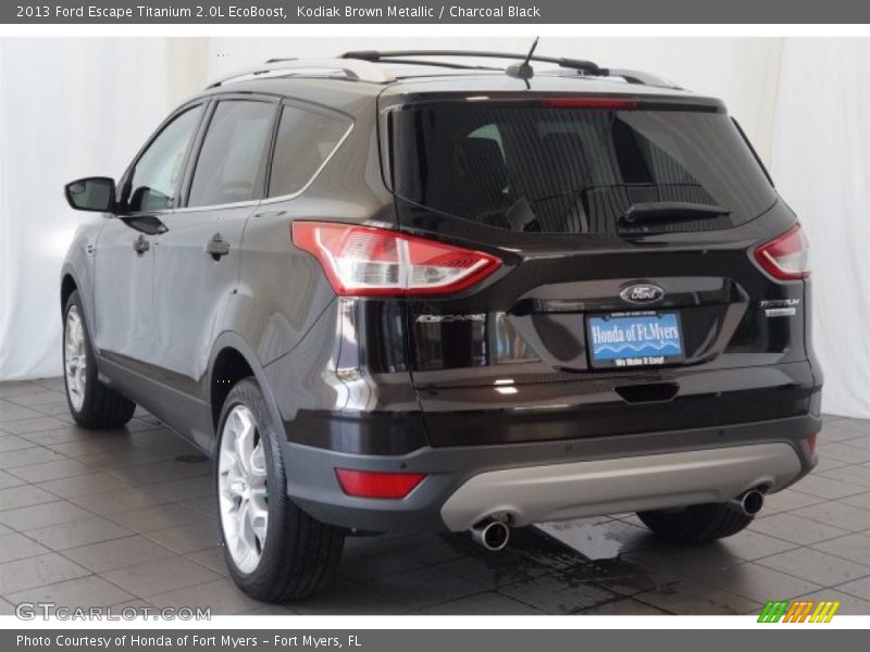 Kodiak Brown Metallic / Charcoal Black 2013 Ford Escape Titanium 2.0L EcoBoost