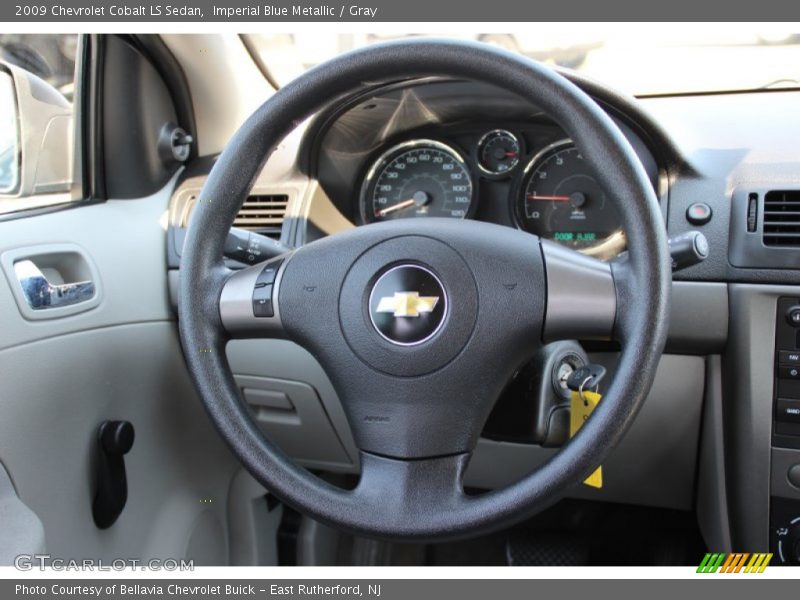 Imperial Blue Metallic / Gray 2009 Chevrolet Cobalt LS Sedan