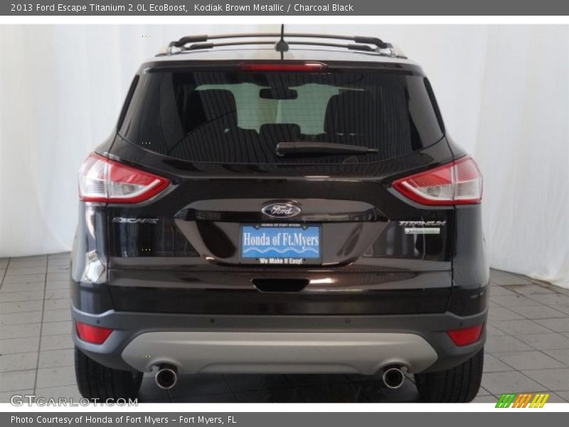 Kodiak Brown Metallic / Charcoal Black 2013 Ford Escape Titanium 2.0L EcoBoost
