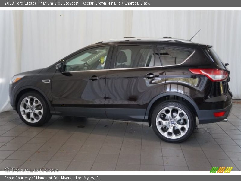 Kodiak Brown Metallic / Charcoal Black 2013 Ford Escape Titanium 2.0L EcoBoost