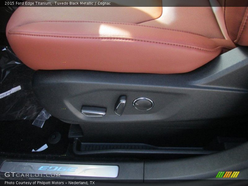 Tuxedo Black Metallic / Cognac 2015 Ford Edge Titanium