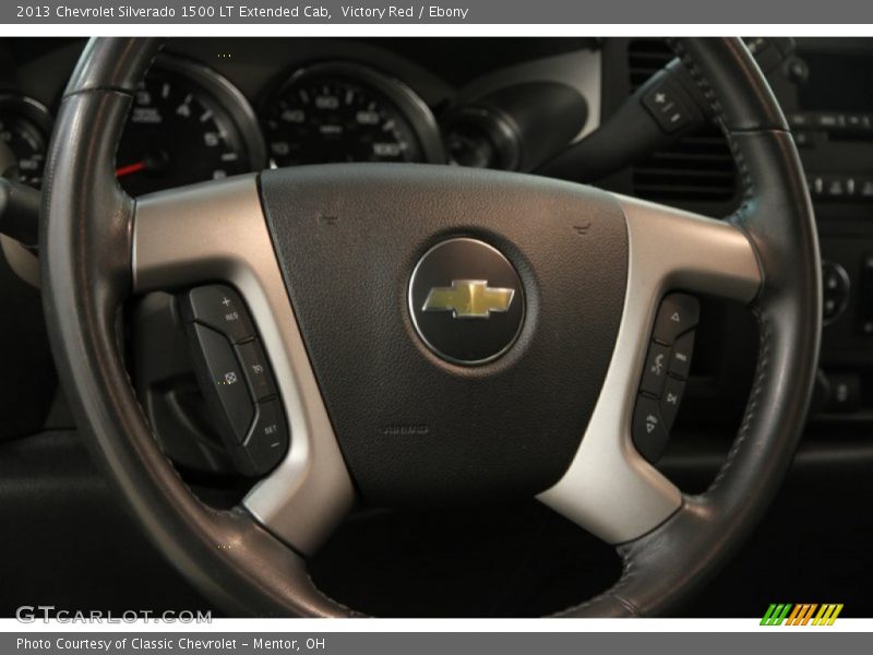 Victory Red / Ebony 2013 Chevrolet Silverado 1500 LT Extended Cab