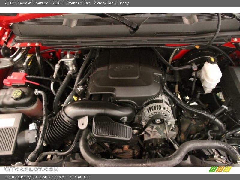 Victory Red / Ebony 2013 Chevrolet Silverado 1500 LT Extended Cab