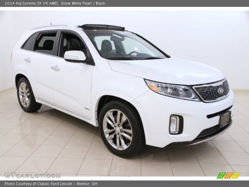 Snow White Pearl / Black 2014 Kia Sorento SX V6 AWD