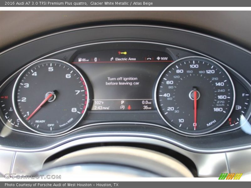 Glacier White Metallic / Atlas Beige 2016 Audi A7 3.0 TFSI Premium Plus quattro